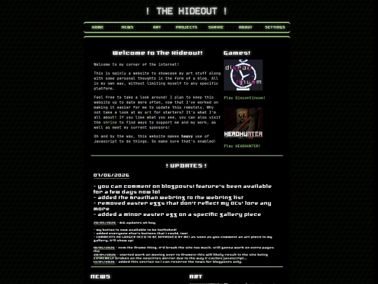 home screenshot