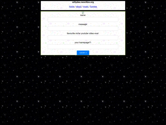 guestbook screenshot