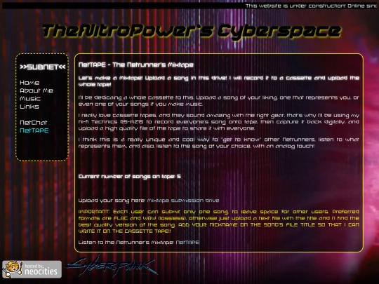 Subsections/Nettape/nettape screenshot