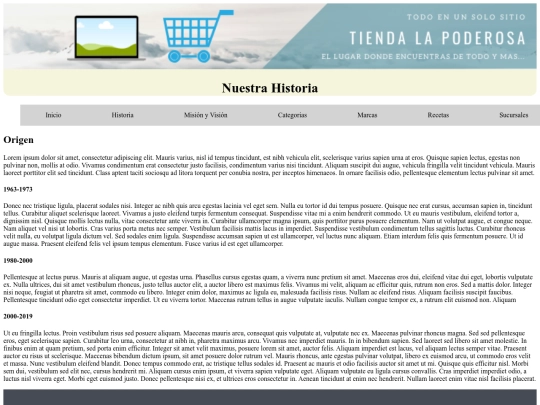 TiendaLaPoderosa/historia screenshot