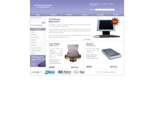 SimpleTestingWebPages/index2 screenshot