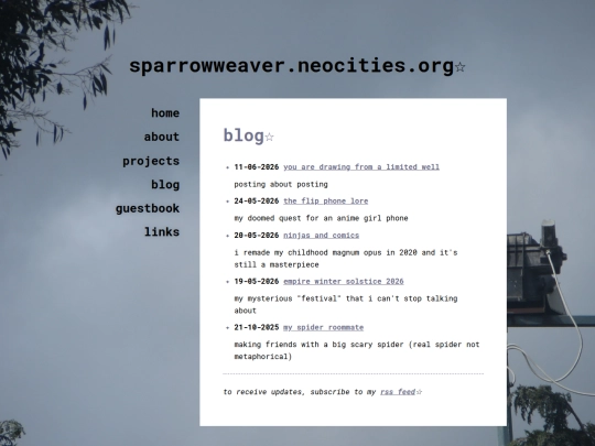 blog screenshot