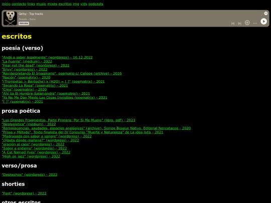 header/escritos screenshot