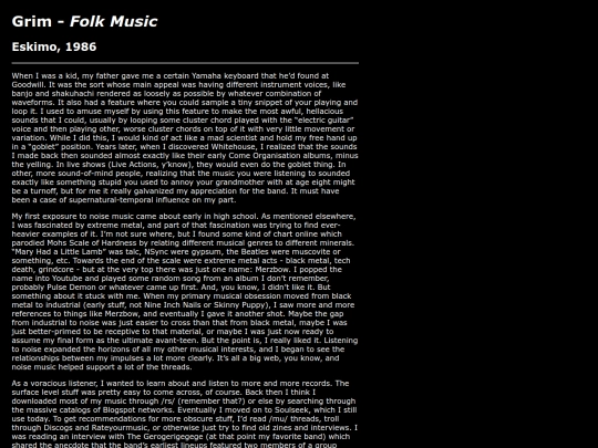 music/favorites/folkmusic screenshot