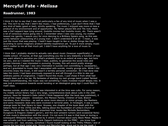 music/favorites/melissa screenshot