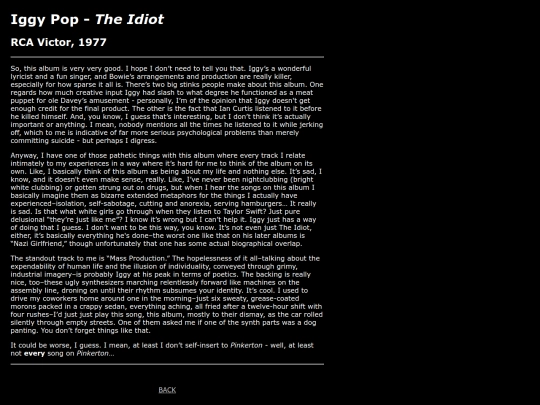 music/favorites/theidiot screenshot