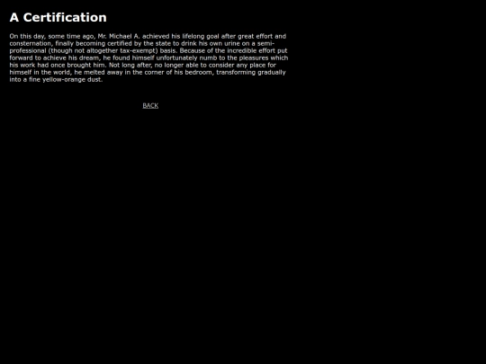 writing/certification screenshot
