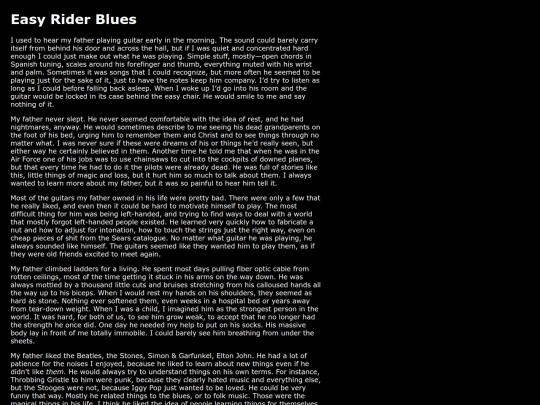 writing/easyrider screenshot