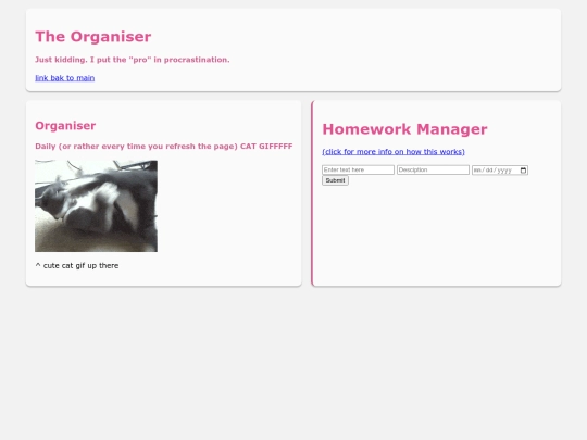 homework screenshot