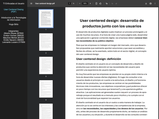 TI Enfocadas al Usuario  screenshot
