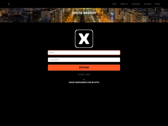 login screenshot