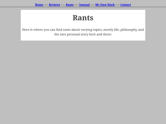 rants screenshot