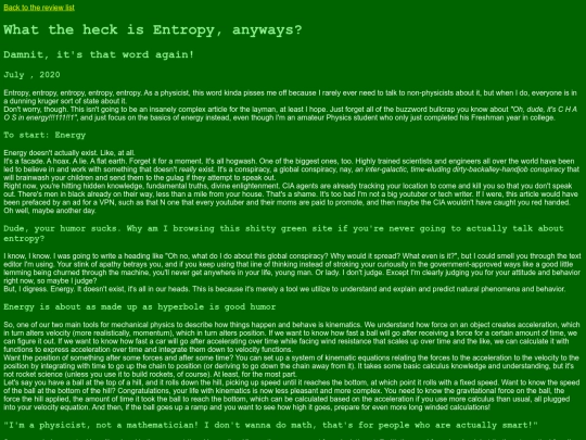 musings/entropy screenshot