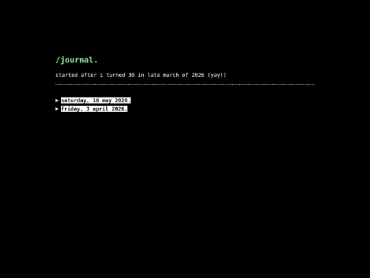 journal screenshot