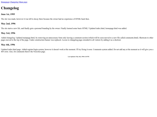 changelog screenshot