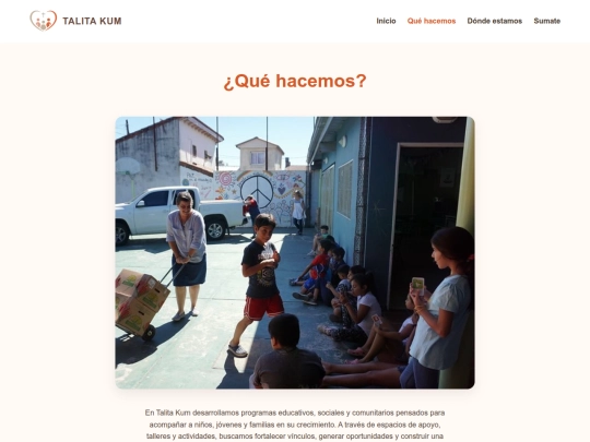 que-hacemos screenshot