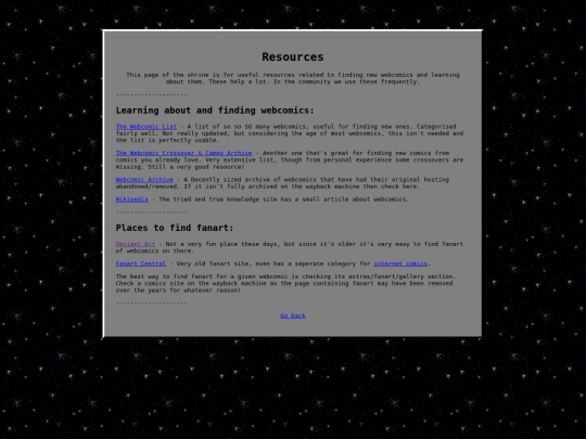resources screenshot