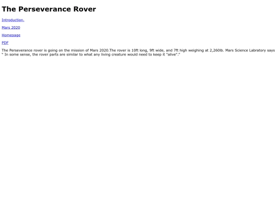 Web Design/Mars-Perseverance-rover screenshot