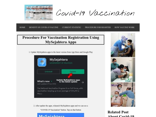procedure-vaccine screenshot