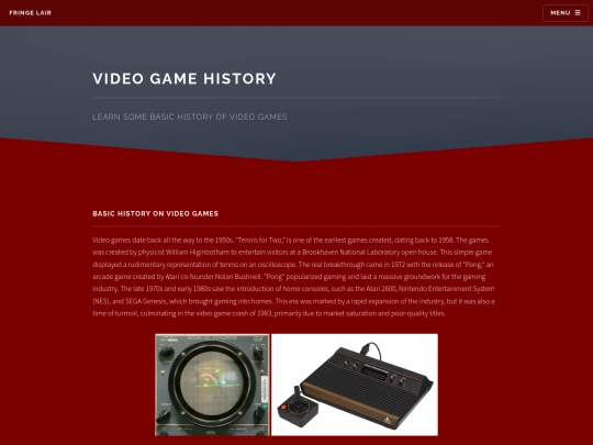 history screenshot