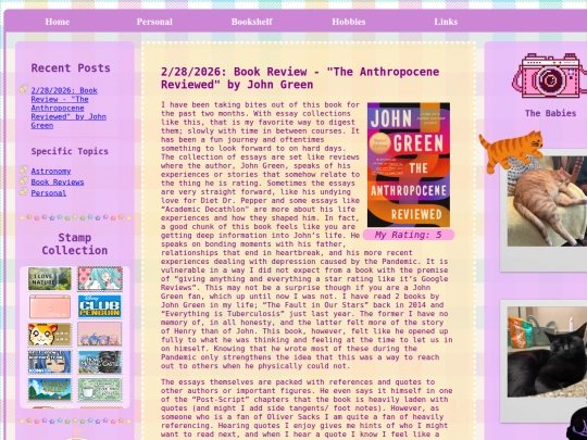 blog screenshot
