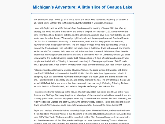 AnticsPages/mPages/MichigansAdventureTrip screenshot