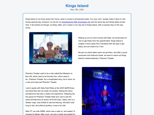 Parks/KParks/KingsIslandMay2026 screenshot
