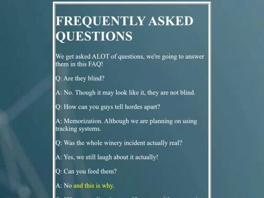 FAQ screenshot
