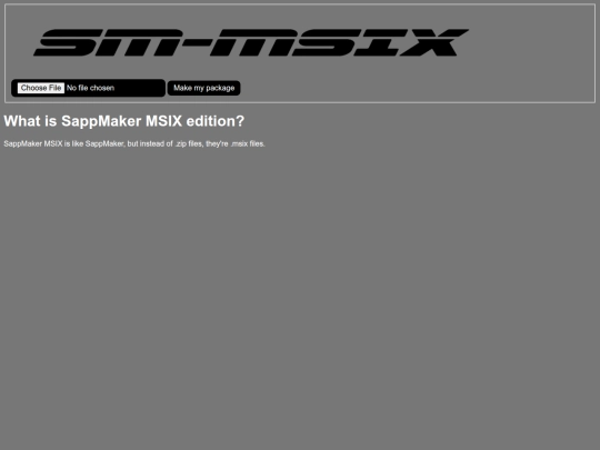 SappMaker-MSIX screenshot