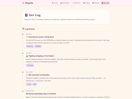 blog screenshot