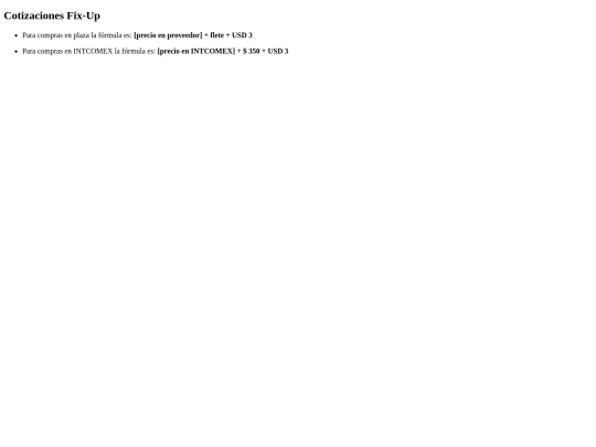cotizaciones-fixup screenshot