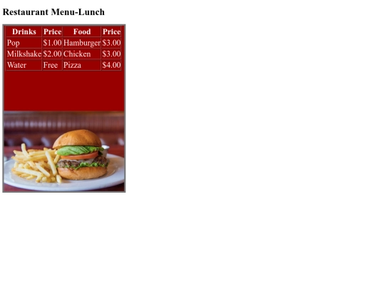restaurantmenu/Restaurantmenu-lunch screenshot