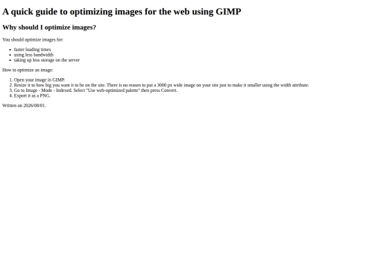 tech/imageoptimizing screenshot