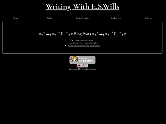 Blog screenshot