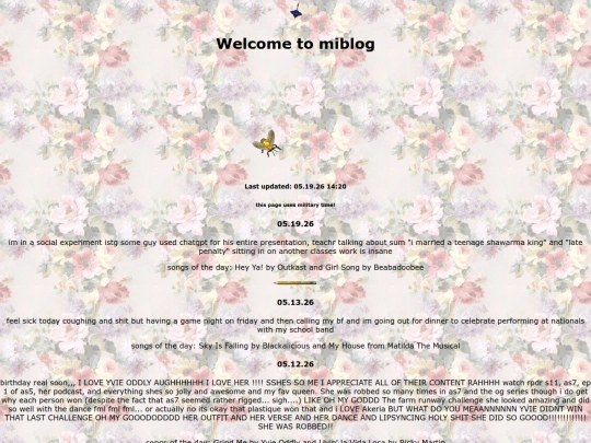Myblog screenshot