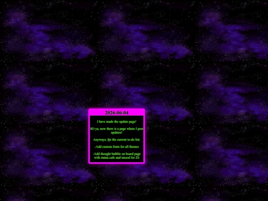 updates screenshot