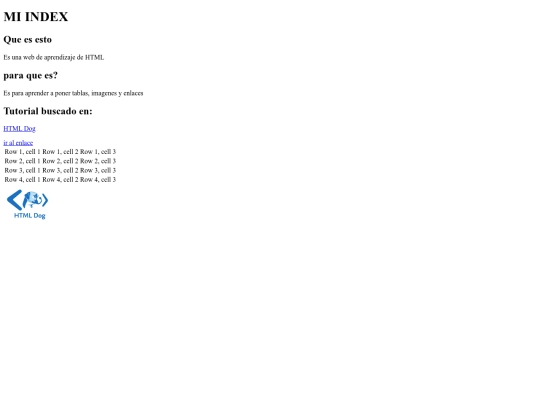 index screenshot