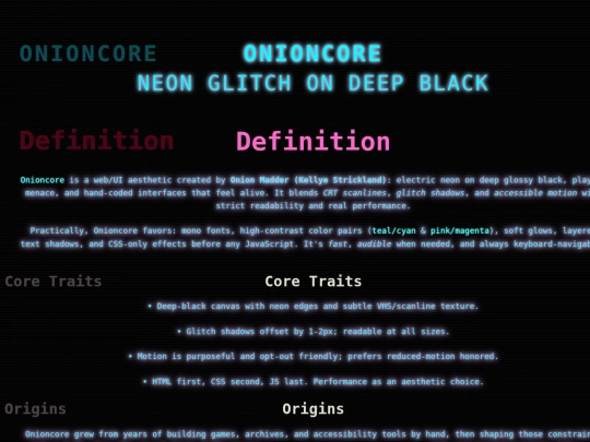 onioncore/spec screenshot