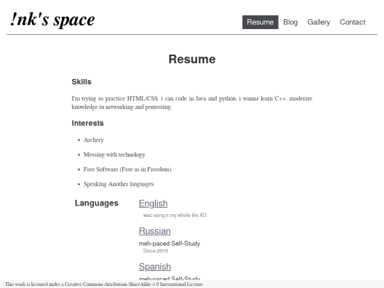 resume screenshot