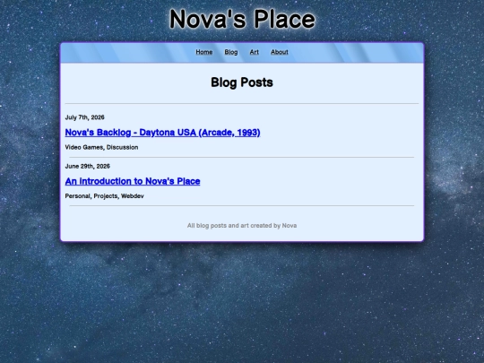 blog screenshot