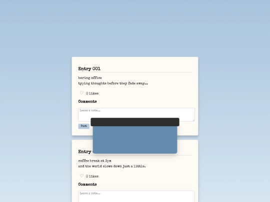 mini tumblr/tumblr screenshot