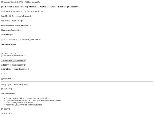 Malware Detection/MalwareShield/templates/results screenshot