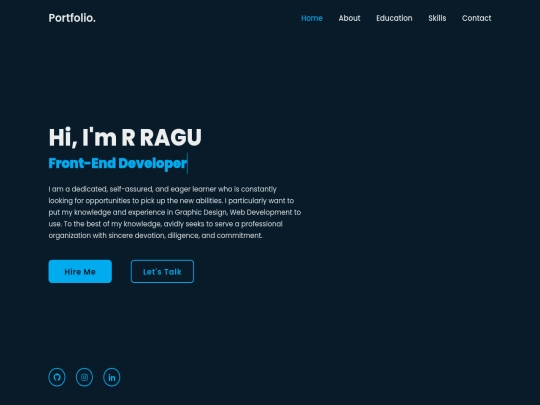Portfolio screenshot