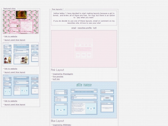 layouts screenshot