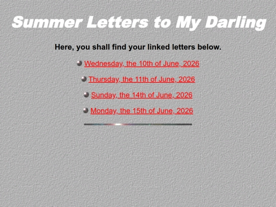 letters screenshot
