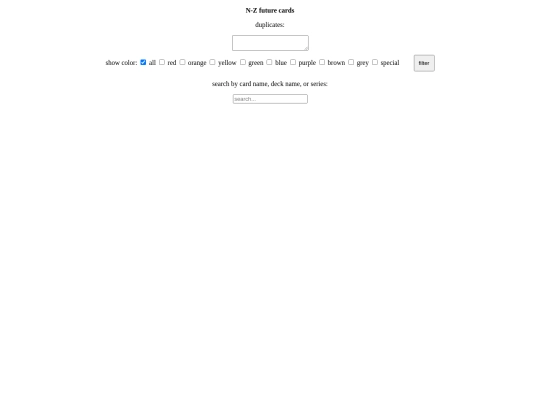 futurecardsN-Z screenshot