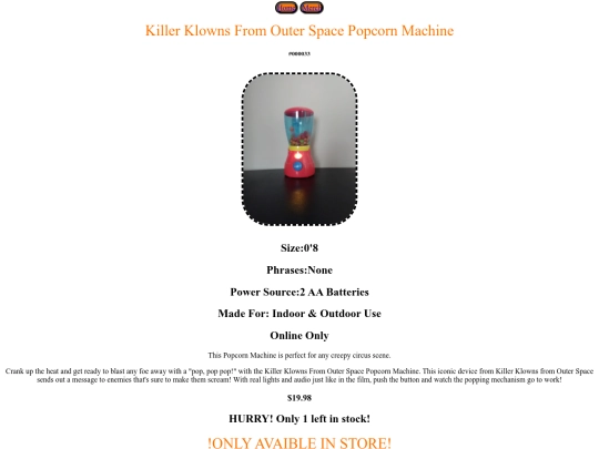 Killer_Klowns_From_Outer_Space_Popcorn_Machine screenshot
