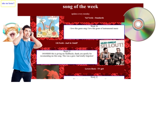 songoftheweek screenshot
