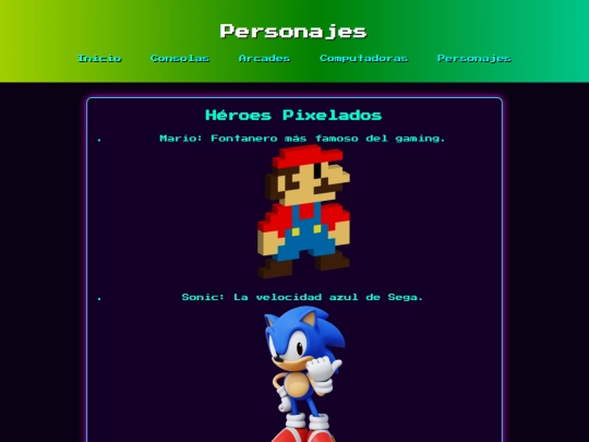 Personajes screenshot