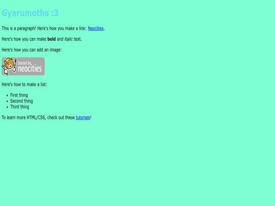 index screenshot